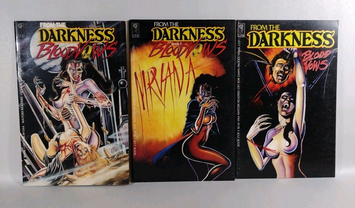 From the Darkness Book II Blood Vows (1992) 1 2 3 Complete Series CFD Jim Balent