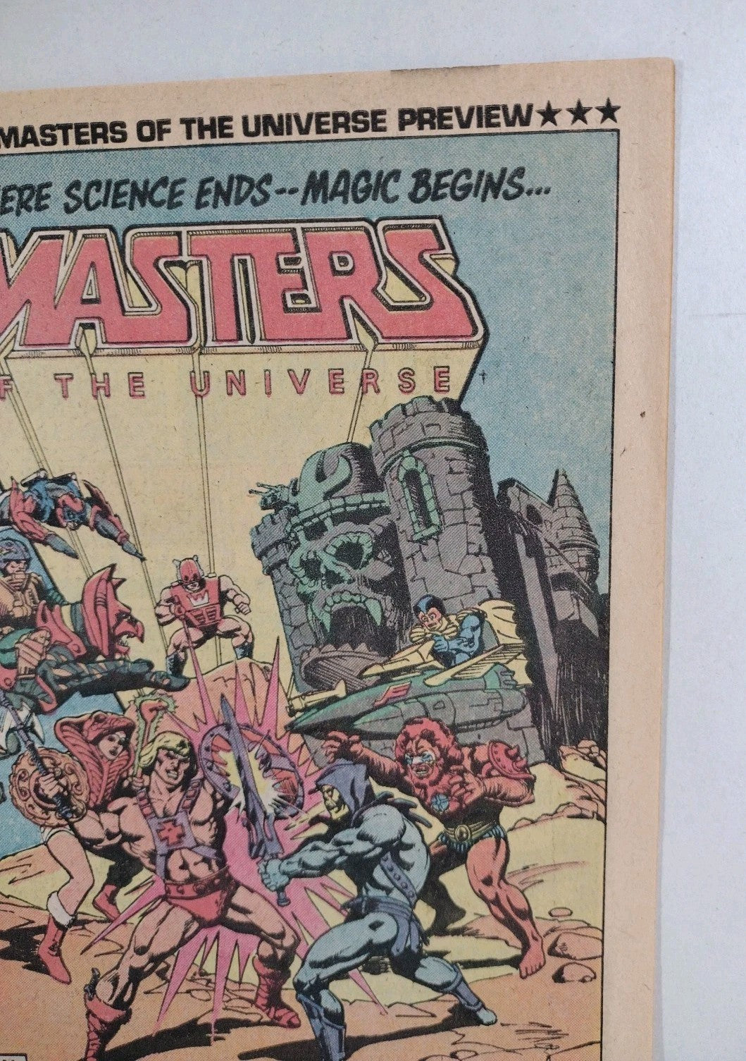 Masters Of The Universe (1982) DC Comics He-Man Preview Superman Appearance