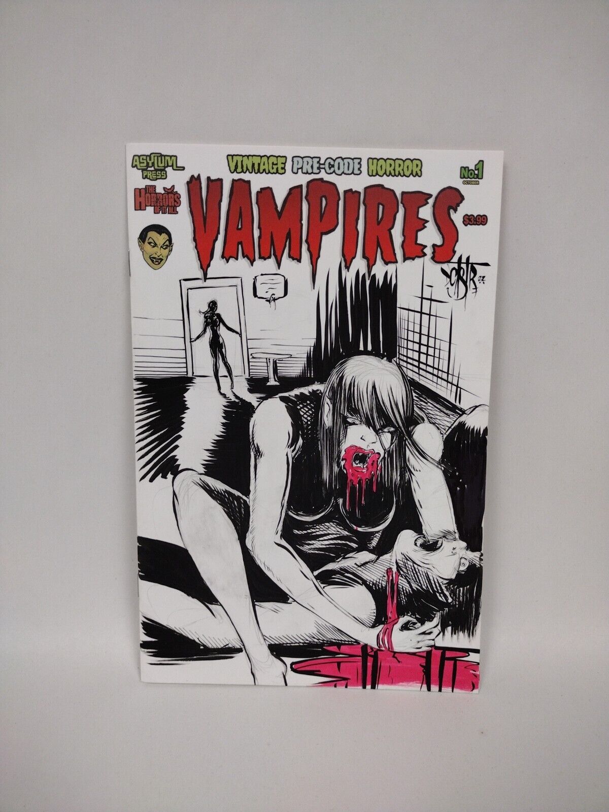 VAMPIRES#1 Blank Cover Variant Original DCastr Art COA