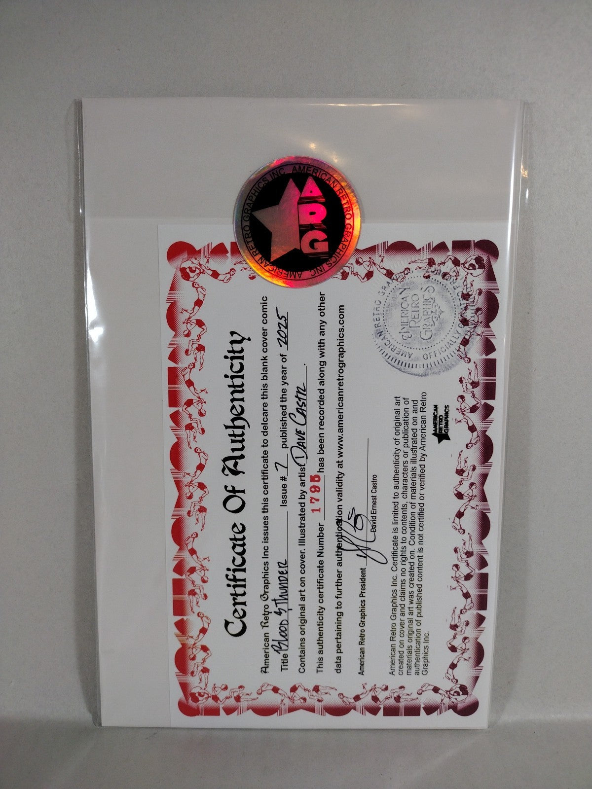 Blood & Thunder #7 (2025) Image Comic Sketch Cover Variant W Original DCastr Art