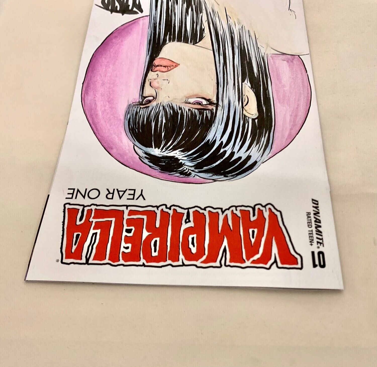 Vampirella Year One #1 (2022) Blank Cover Variant Comic W Original 1/1 Art