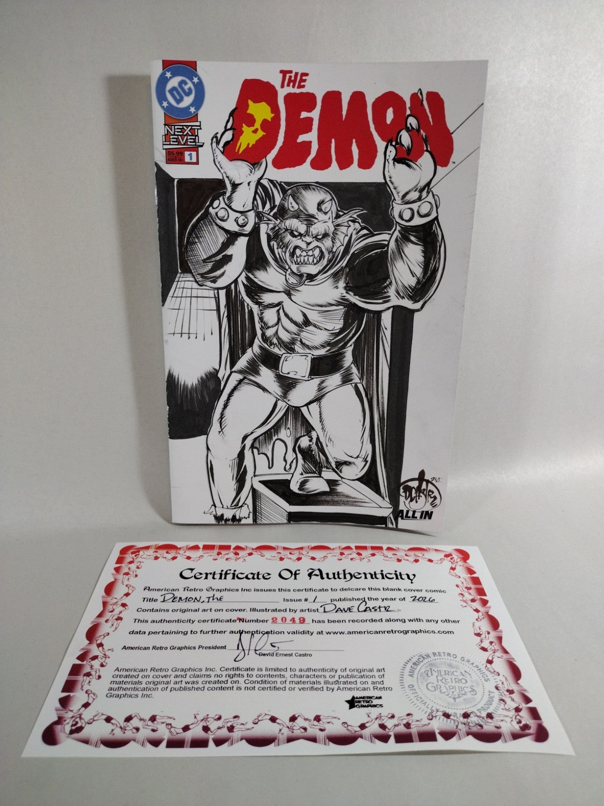 Demon #1 (2026) DC Next Level Comic Sketch Cover W Original DCastr Etrigan Art
