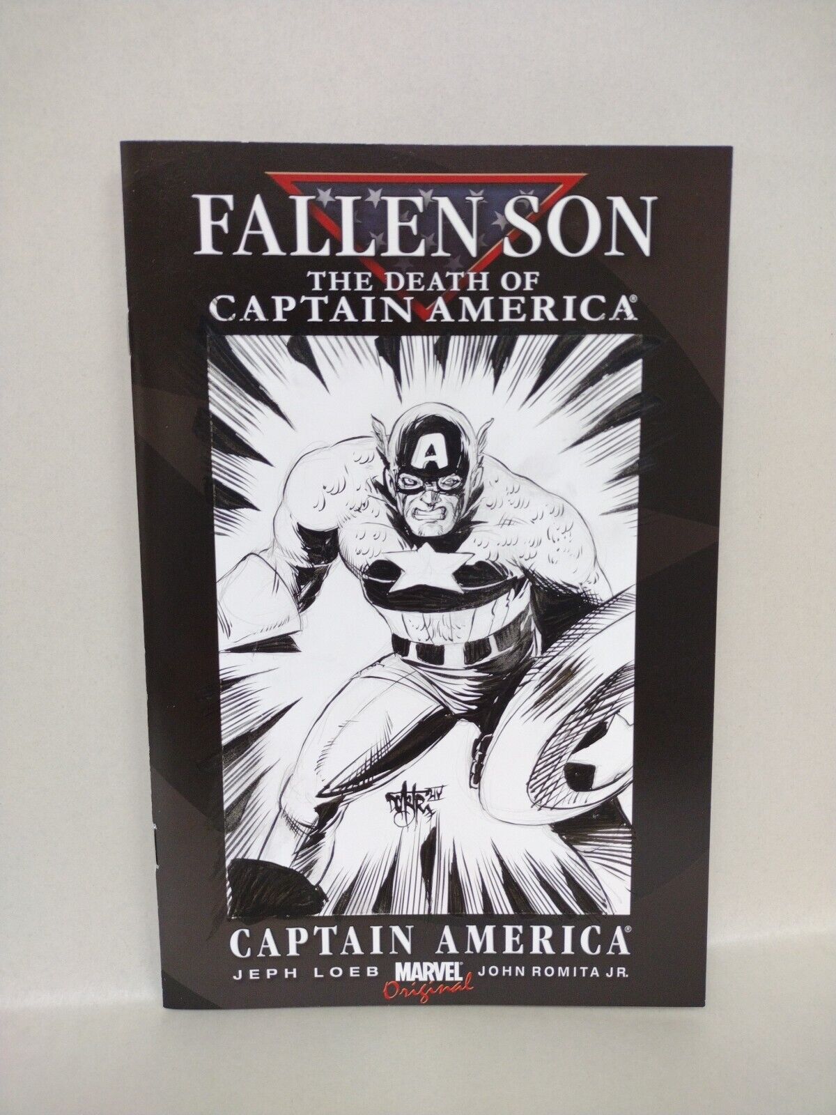 Fallen Son Death Of Captain America #3 (2007) Marvel Sketch Var W Original Art