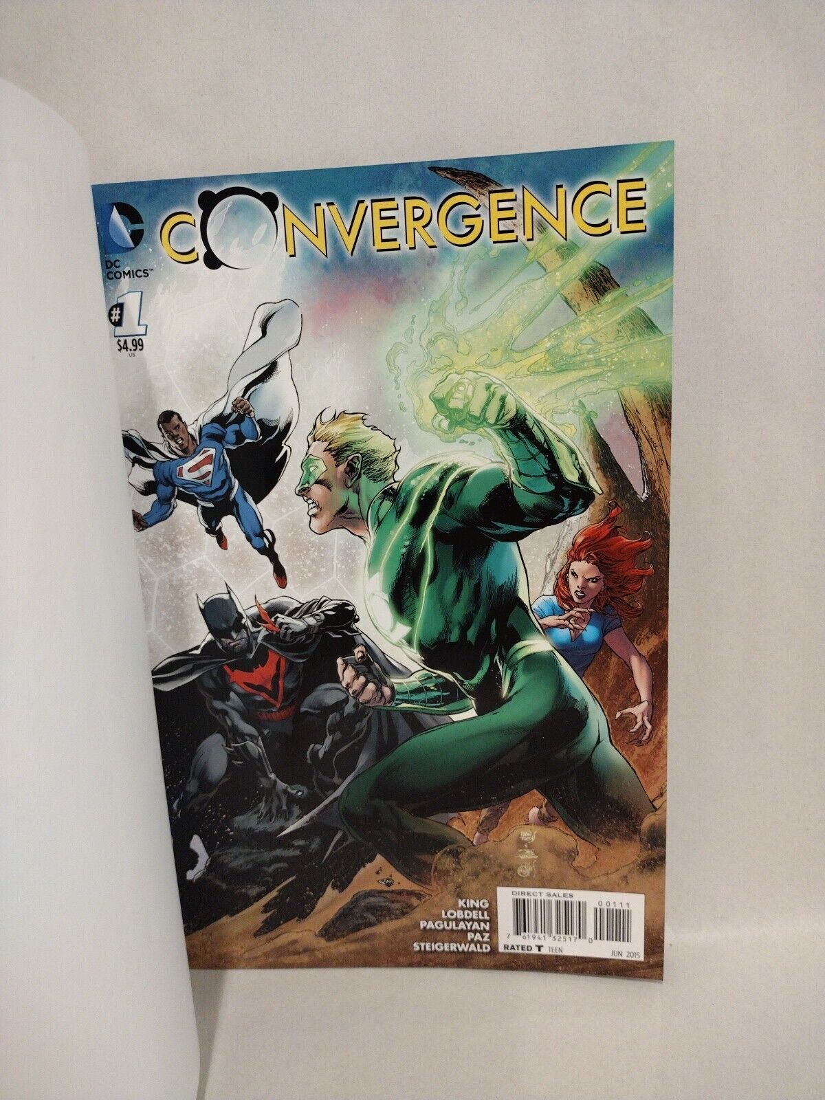 Convergence 1 (2015) Blank Sketch Variant DC Comic w Original DCastr Cheetah COA