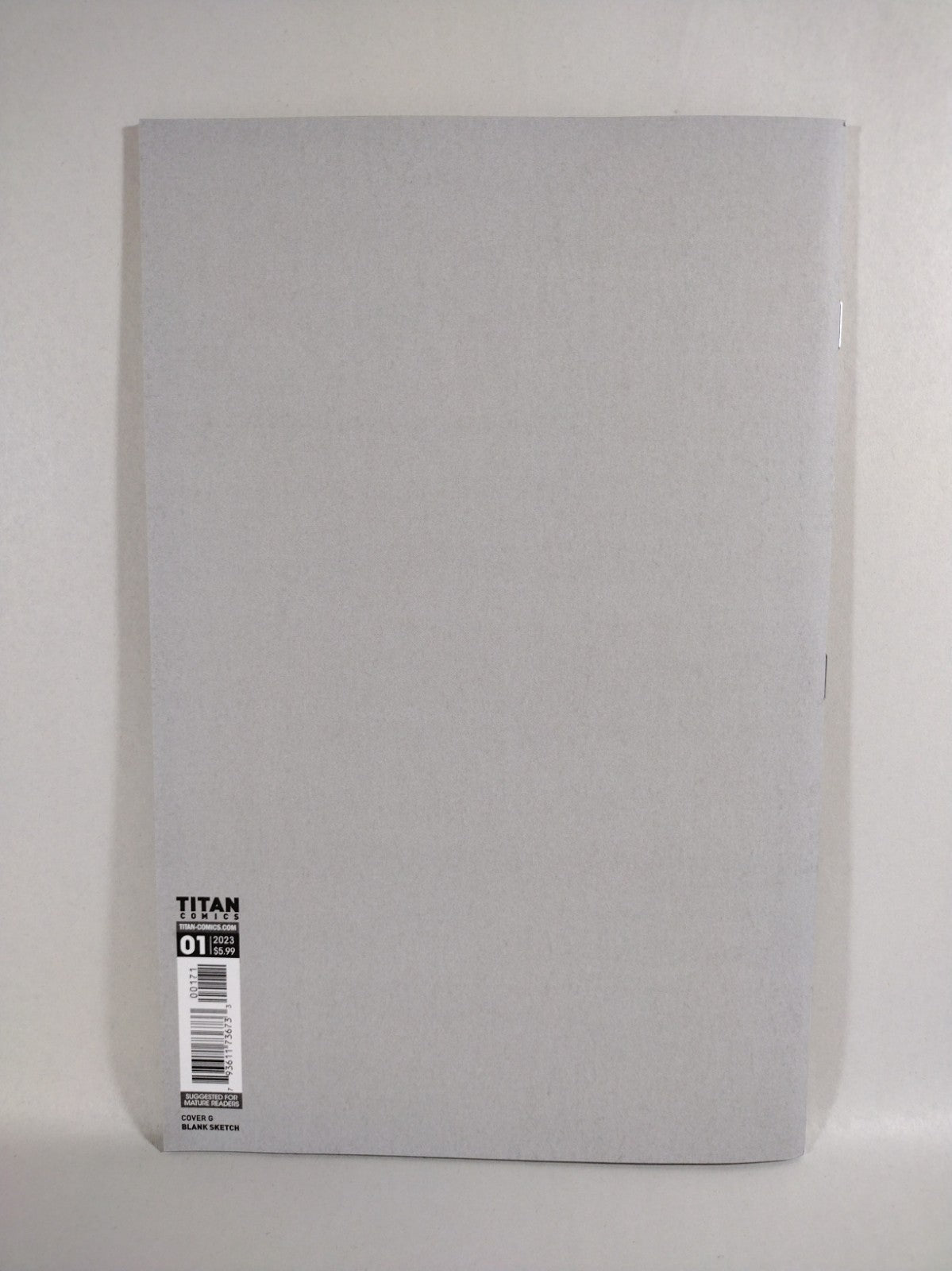 Gumaa Beginning Of Her #1 (2023) TITAN Comic Blank Grey Sketch Cover Variant NM