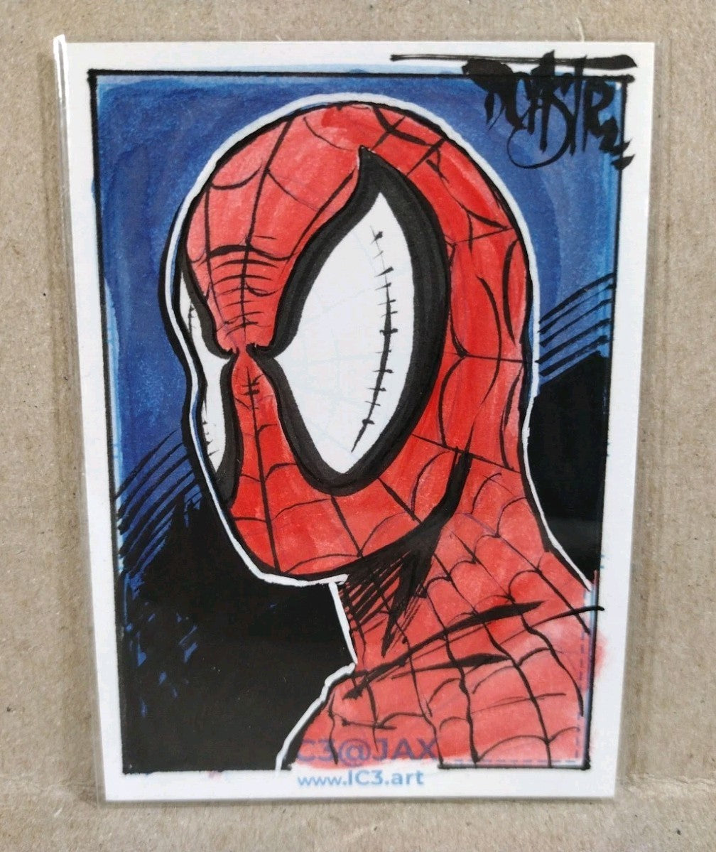 CAF IC3 (2026) JAX Convention Sketch Card W Original Dave Castr Spider-Man Art