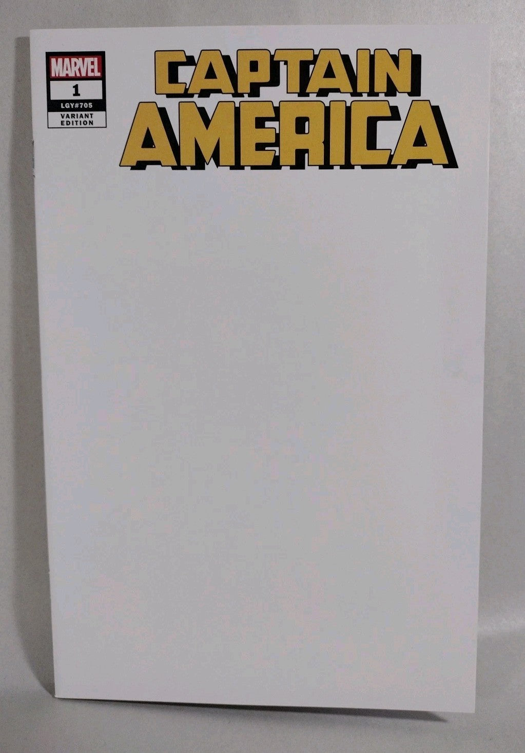 Captain America #1 (2018) Marvel Blank Sketch Variant Cover Comic New NM