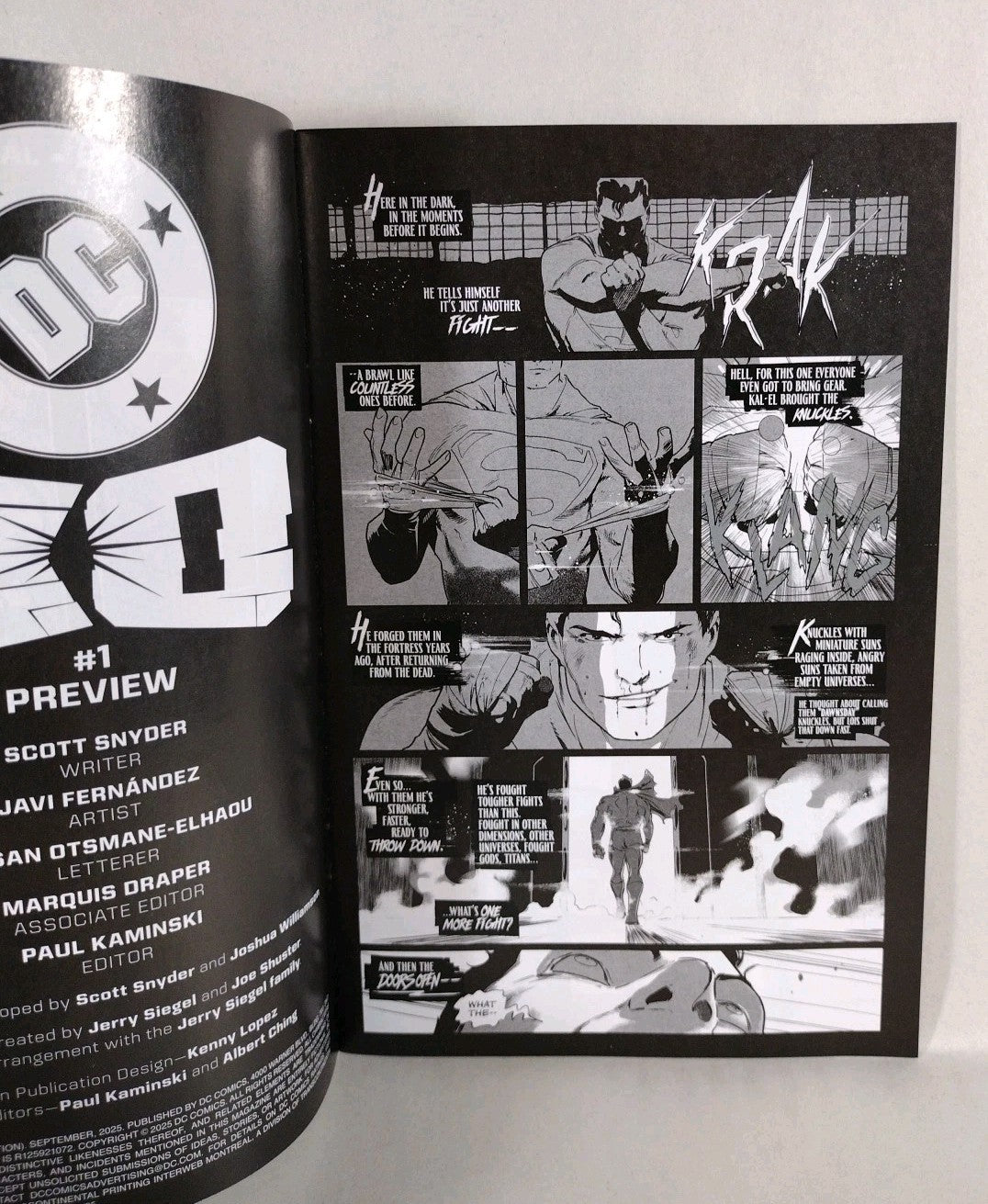 SDCC 2025 Exclusive DC KO Ashcan Special  Scott Snyder (Signed)