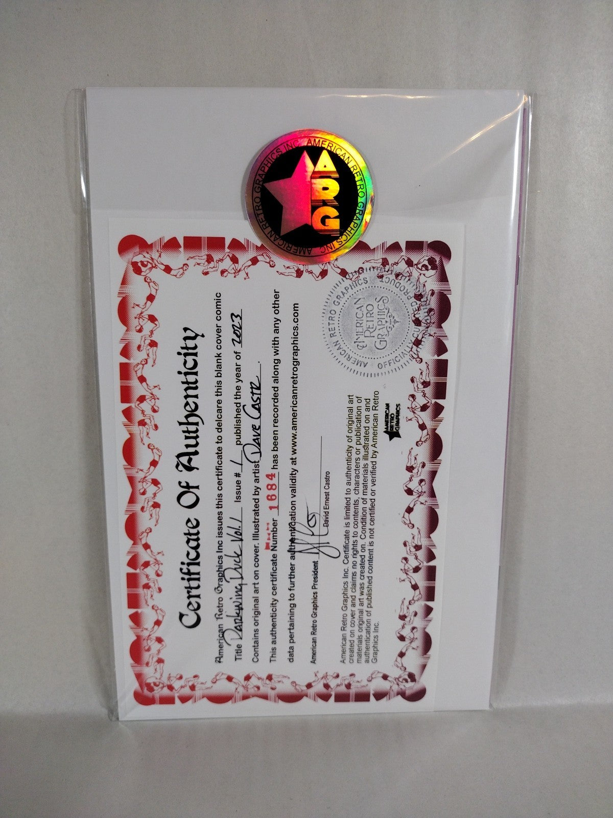 Darkwing Duck 1 (2023) Dynamite Comic Sketch Cover Variant W Original DCastr Art