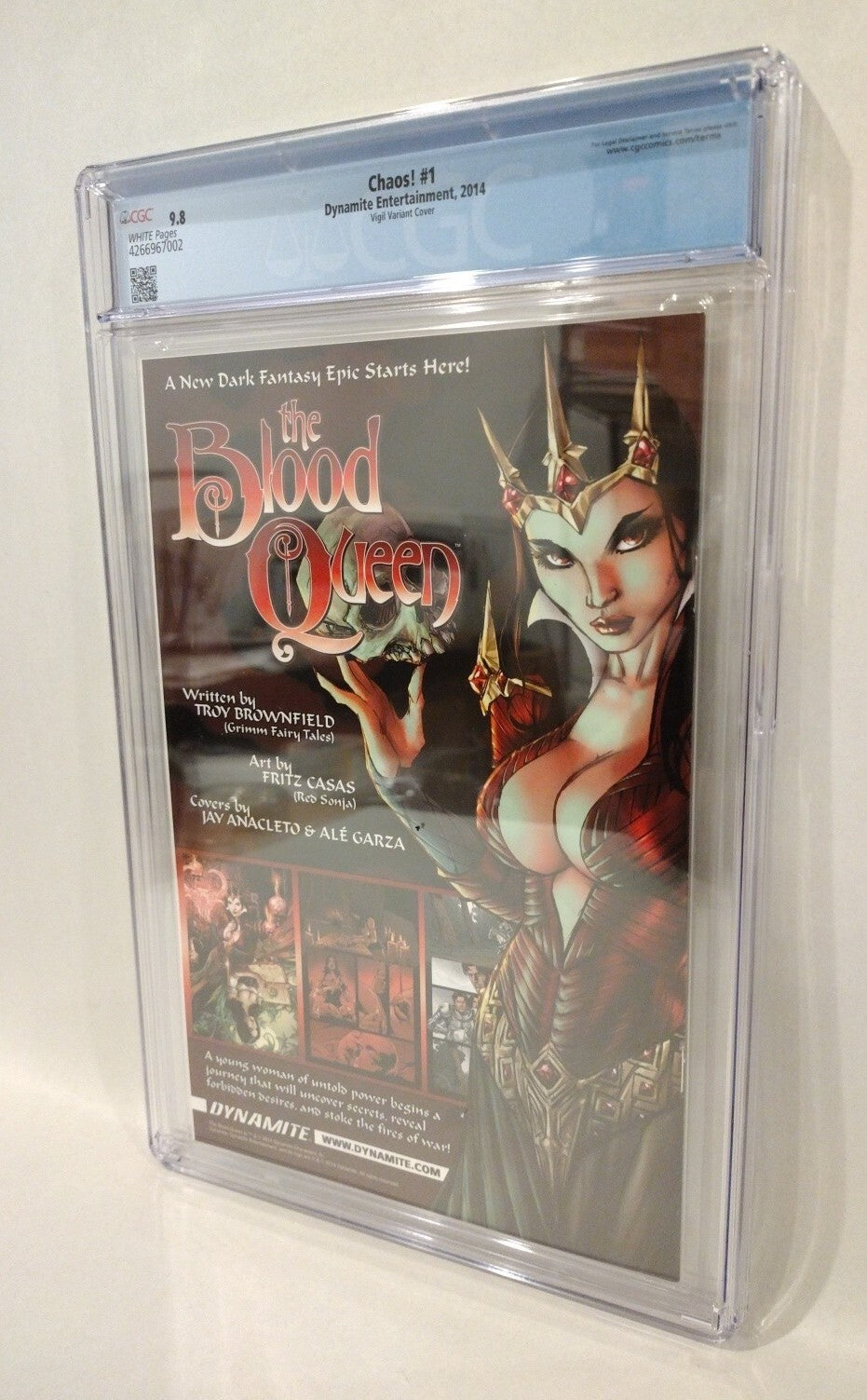 CHAOS 1 (2014) Rupps Exclusive Tim Vigil Evil Ernie Variant Cover 1/500 CGC 9.8
