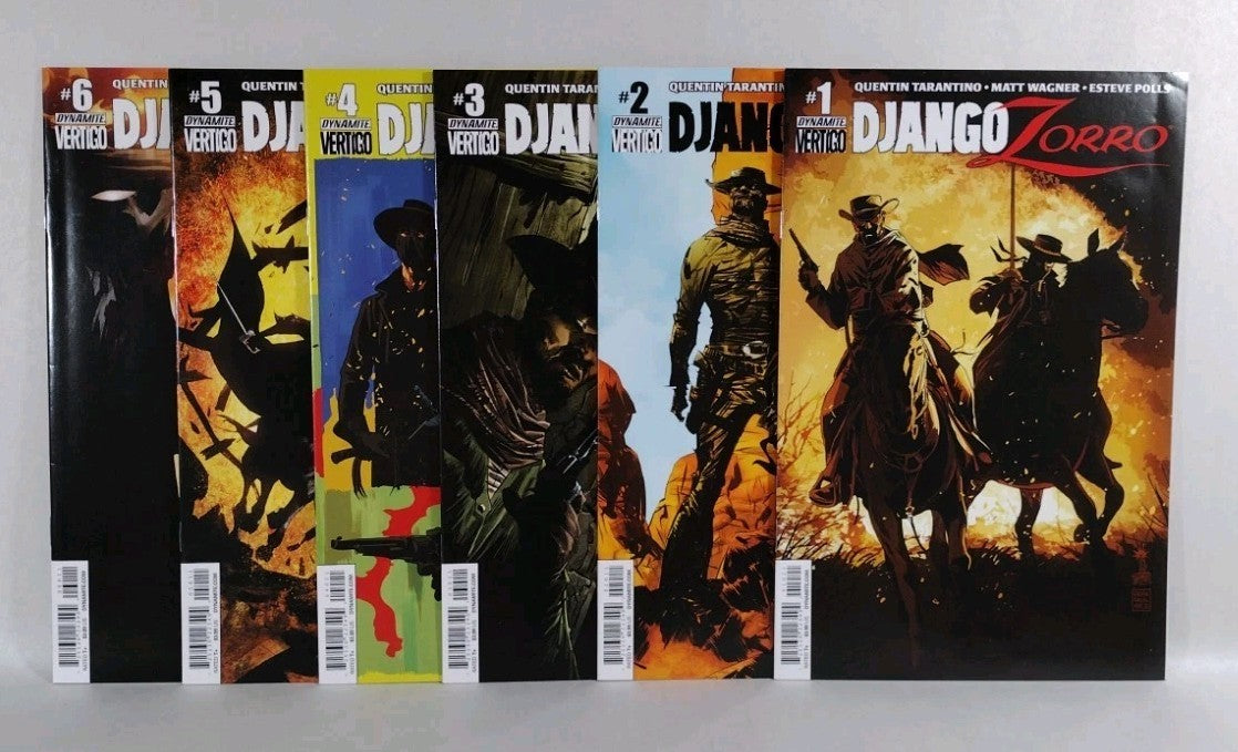 Django Zorro (2014) Dynamite Vertigo Comic Lot Quentin Tarantino Matt Wagner 1-6