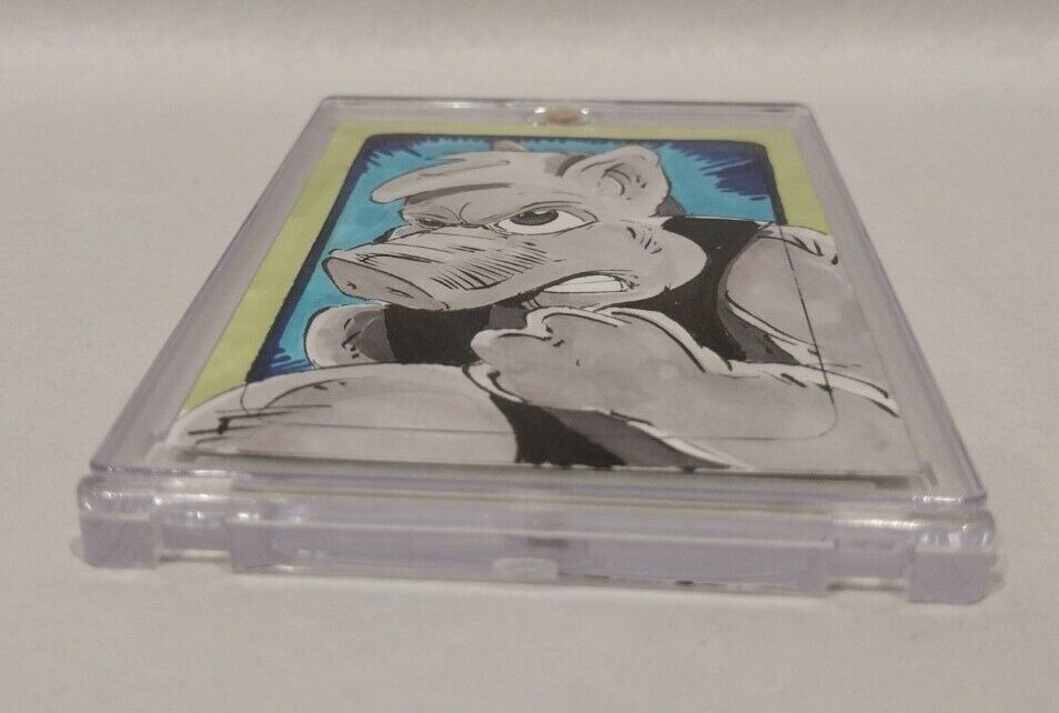 TMNT Cerebus Aardvark (2023) #86 Dave Sim Sketch Card w Original Dave Castr Art