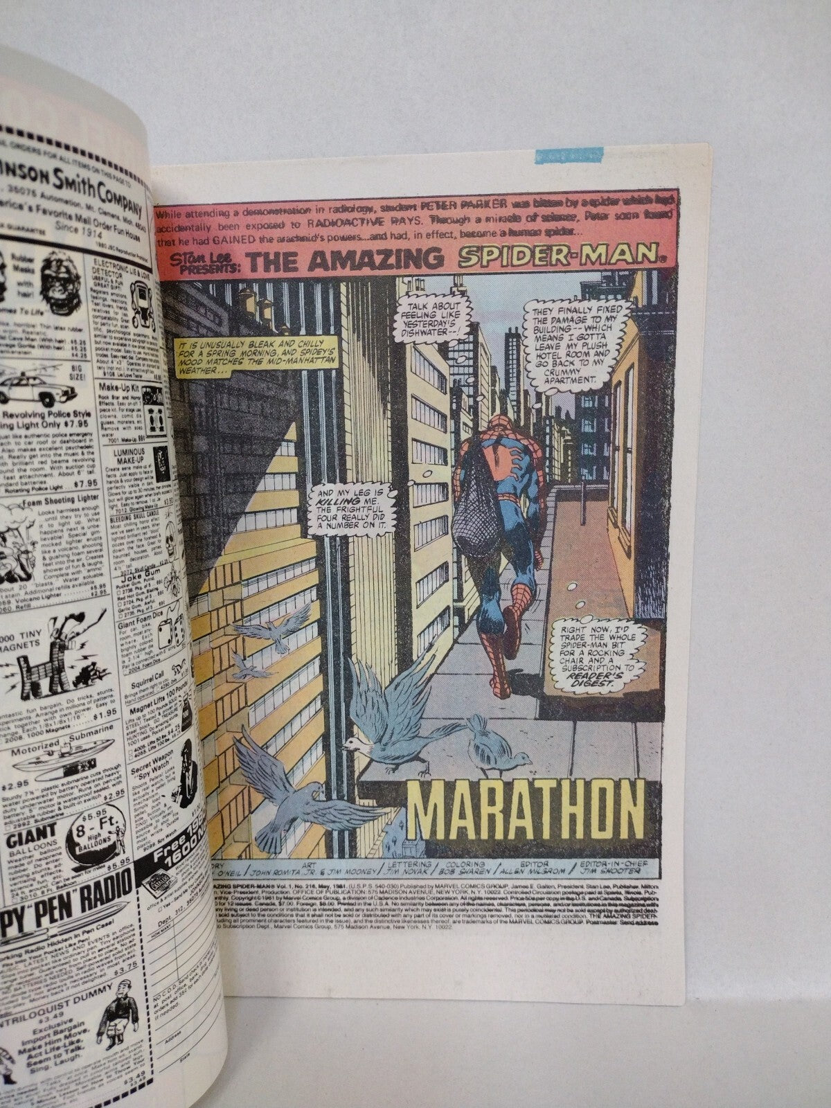 Amazing Spider-Man #216 (1981) Marvel Comic 2nd Madame Web VF-NM