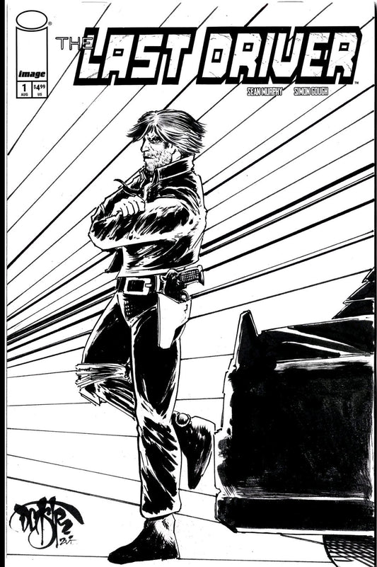 Last Driver #1 (2026) Image Comic Sketch Cover Variant W Original Dave Castr Art