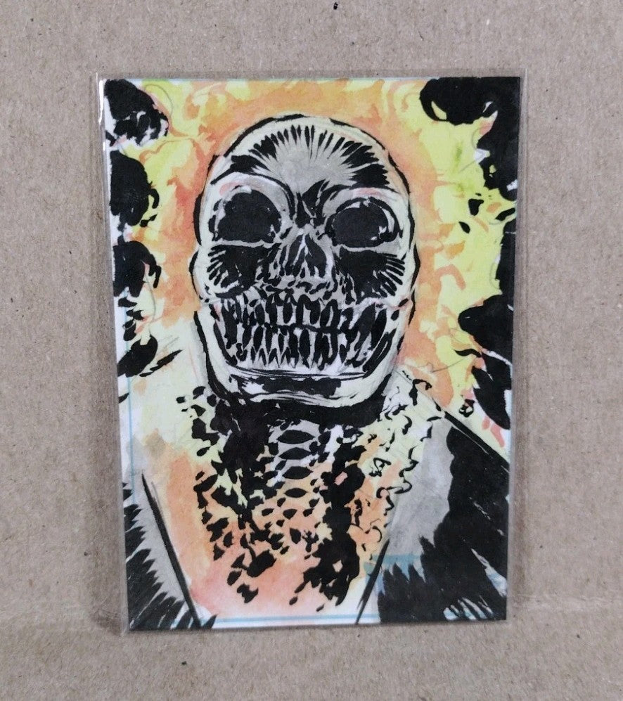 Dave Castr Crusin (2025) OAC Sketch Card W Original Marvel Ghost Rider Art ACEO