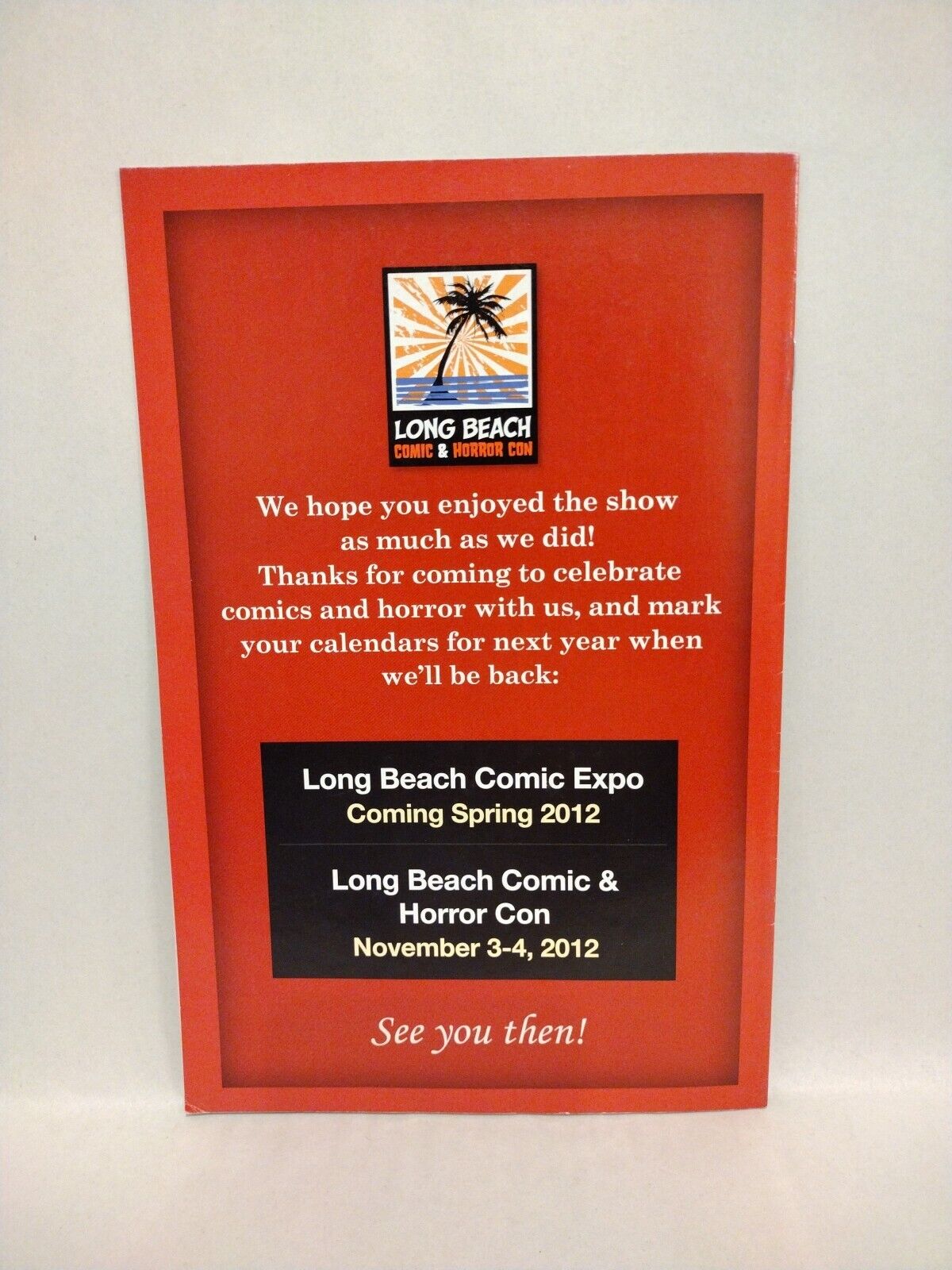 Long Beach Comic Con Convention Program Collection Lot 2009 2010 2011 2012 2013