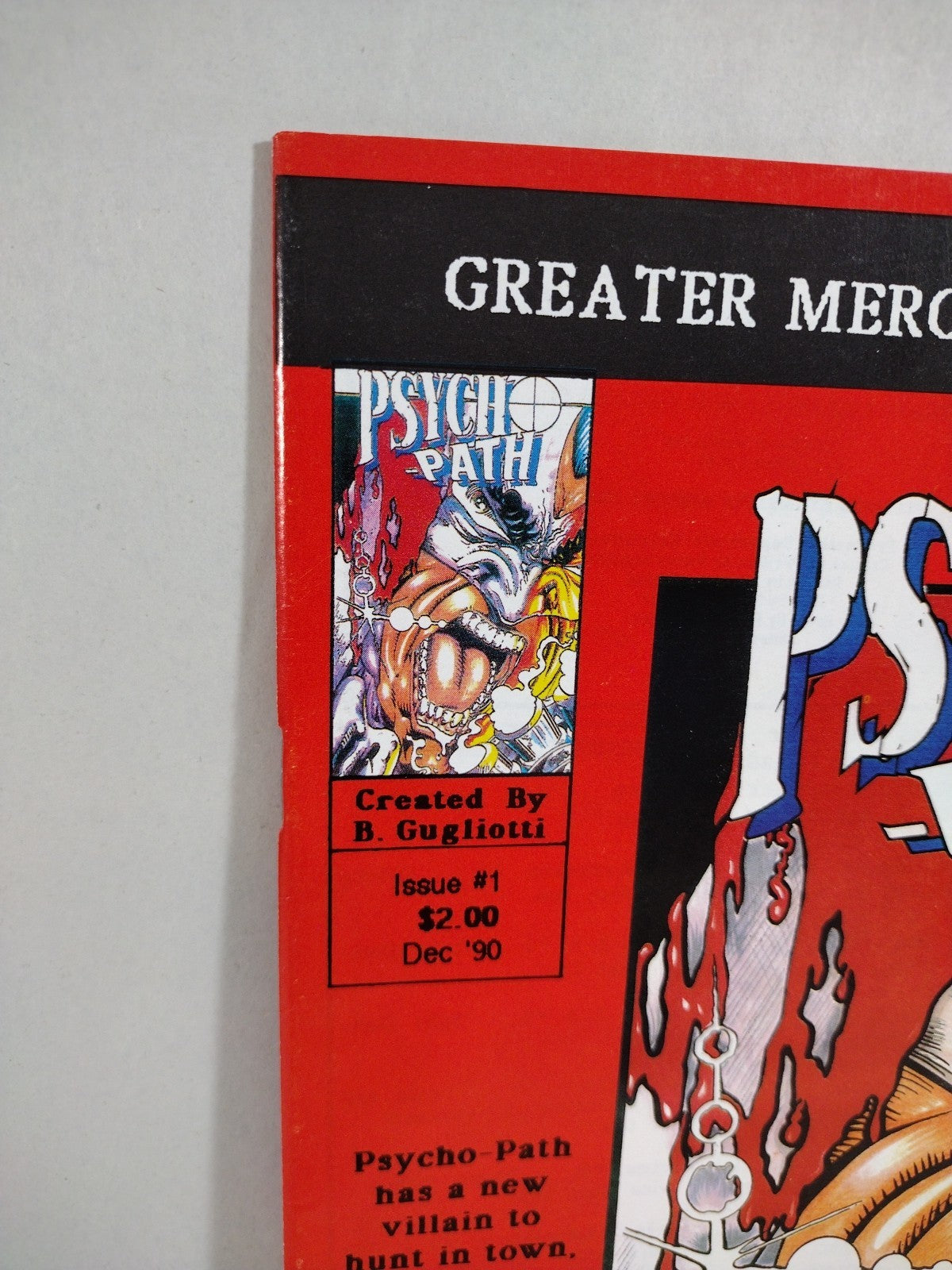 Psycho-Path Ultimate Vigilante #1 (1990) GMC Comic Gugliotti Cooper VF