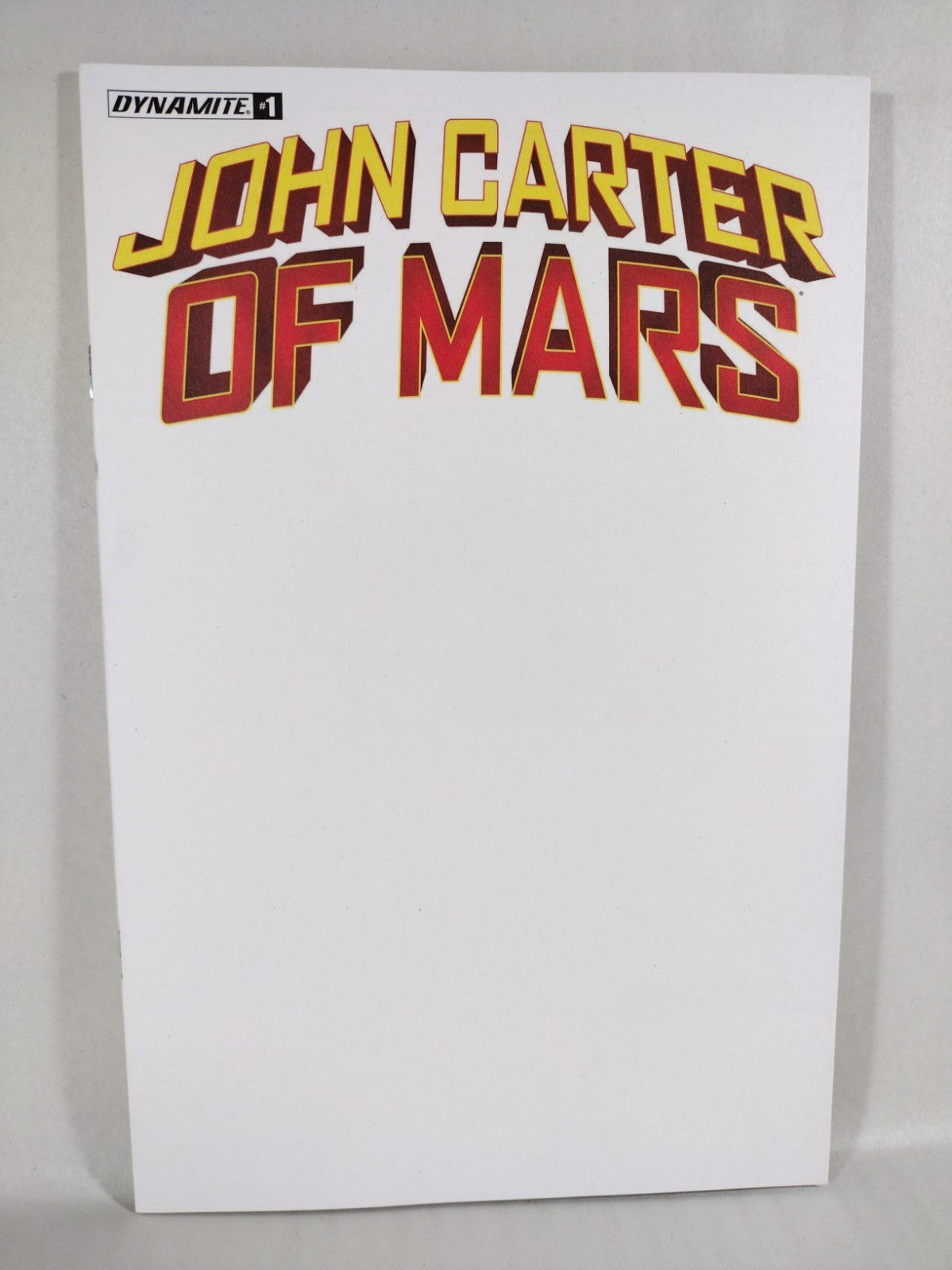 John Carter of Mars #1 (2022) Dynamite Blank Sketch Cover Variant New NM