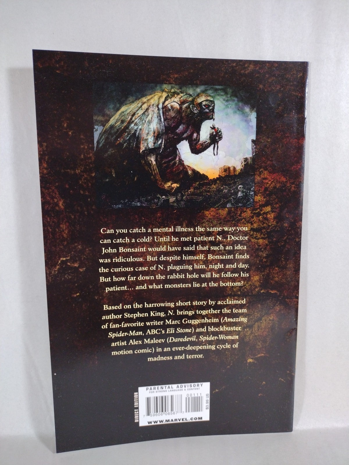 Stephen King's N. (2010) Marvel Comic Lot #1 2 4 Guggenheim Maleev VF-NM
