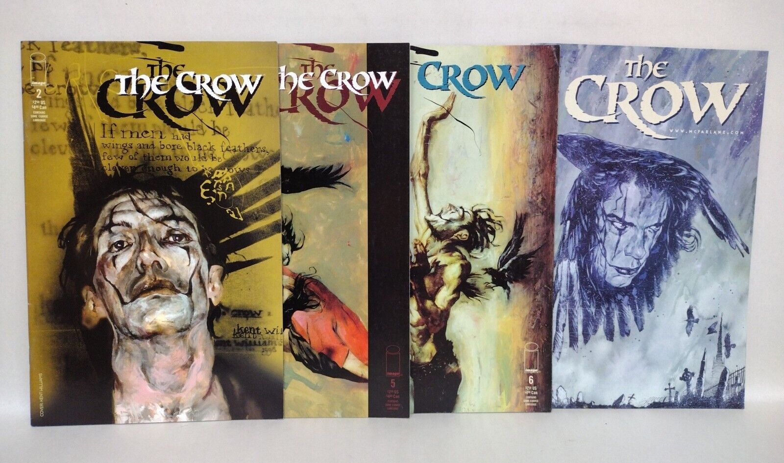 The Crow (1999) Image Comic Lot Set #2 5 6 7 Jon J Muth Jamie Tolagson G-VG