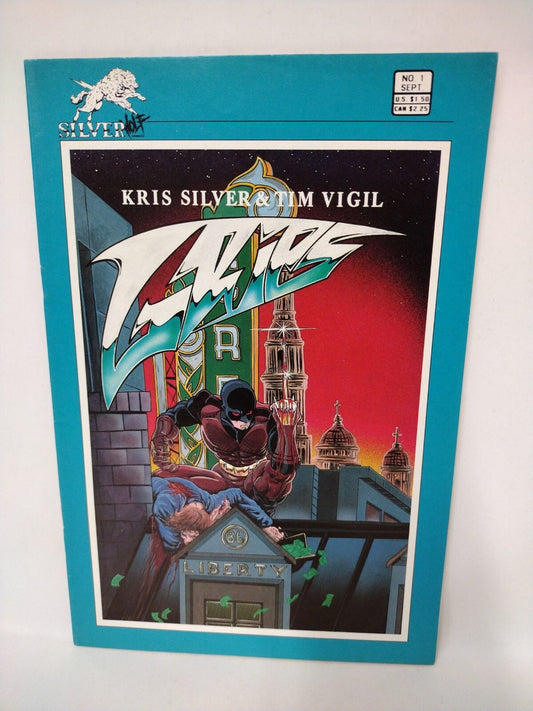 Grips #1 (1986) Silverwolf Comic Signed Kris Silver+ Tim Vigil Rare 1st Print