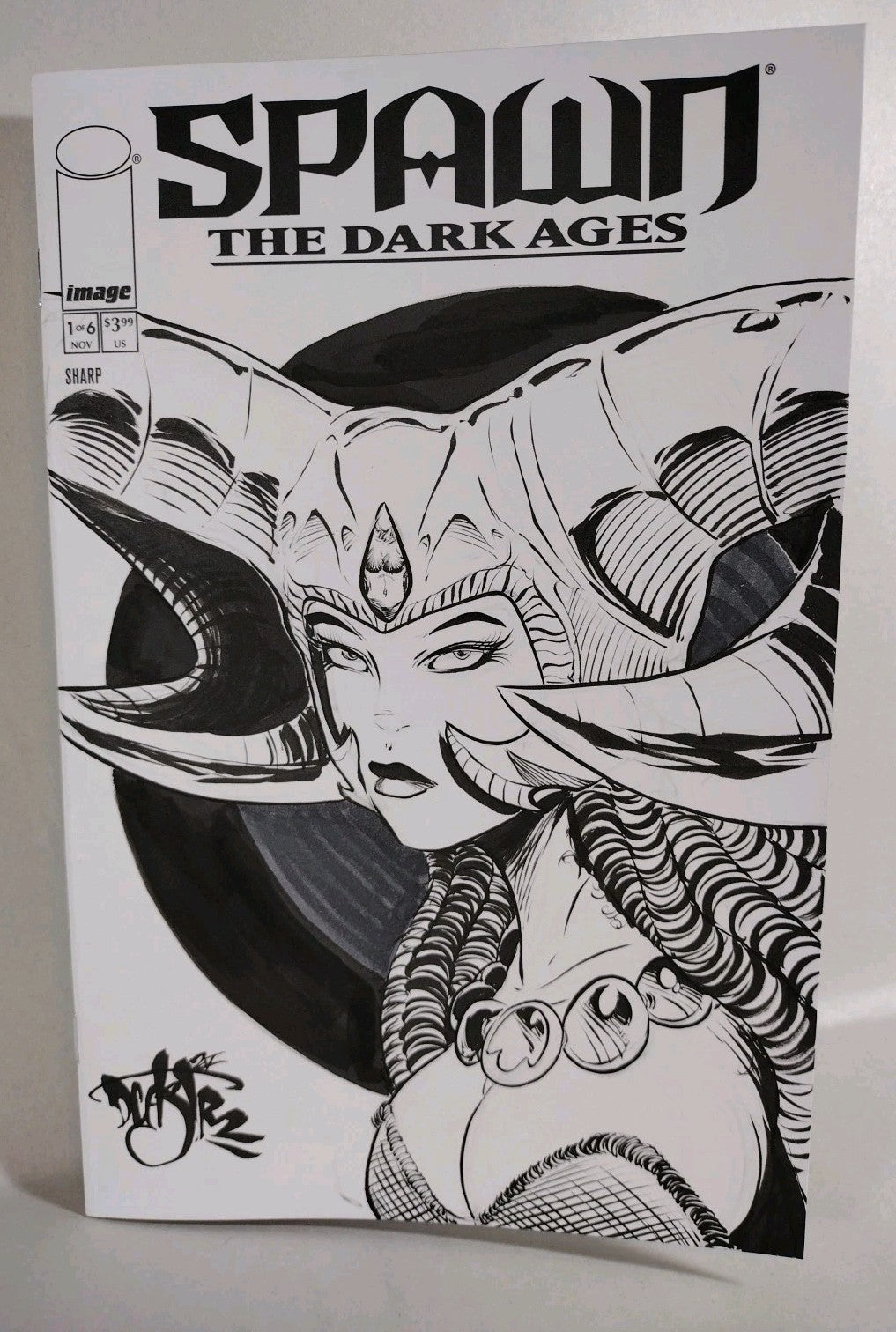 Spawn Dark Ages #1 (2025) Image Sketch Cover Comic W Original DCastr Art
