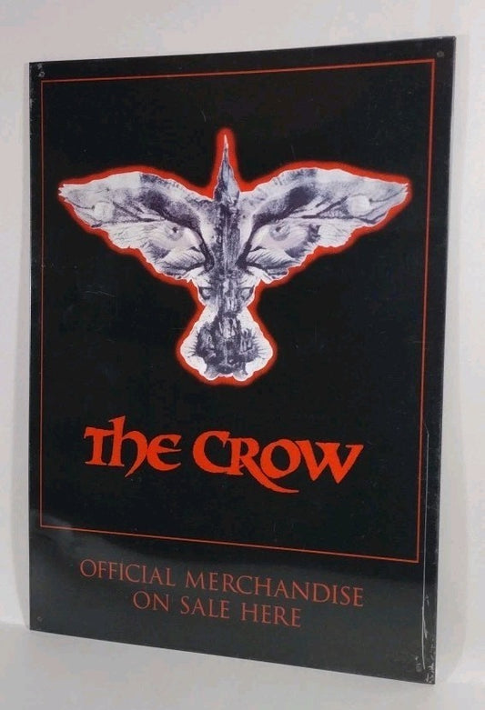 1994 The Crow "Official Merchandise Sold Here" Metal Sign 15x11” Movie Promo