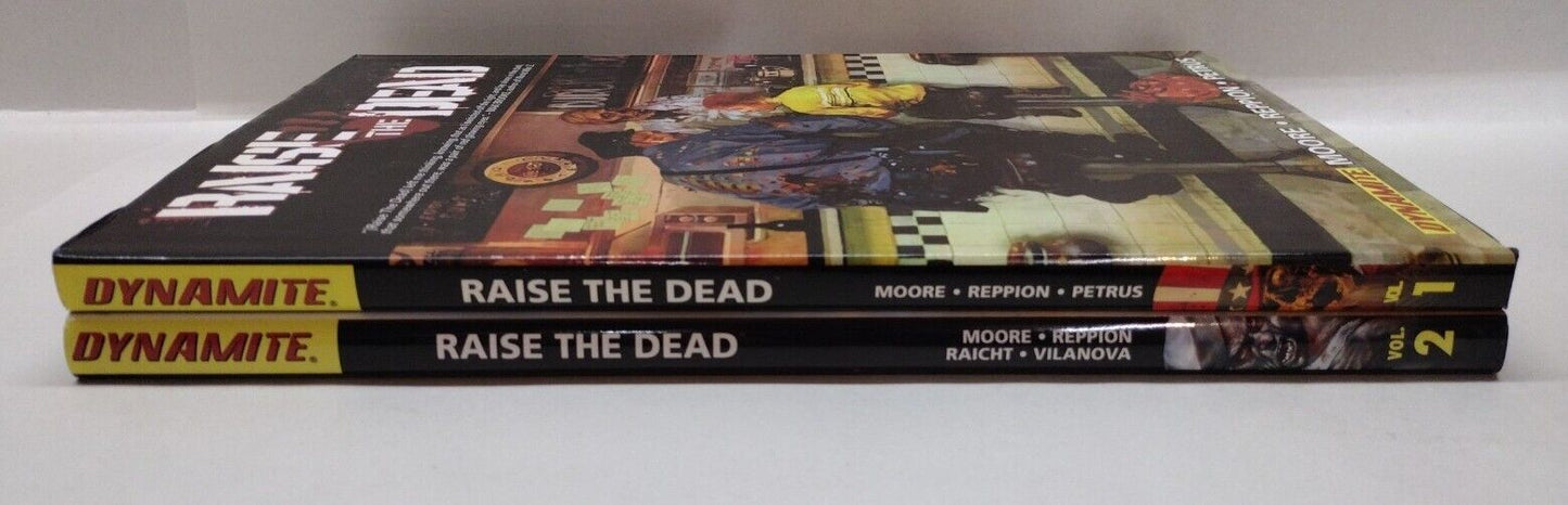 Raise The Dead (2009) Dynamite Hardcover Set Vol 1 & 2 Zombie Horror New