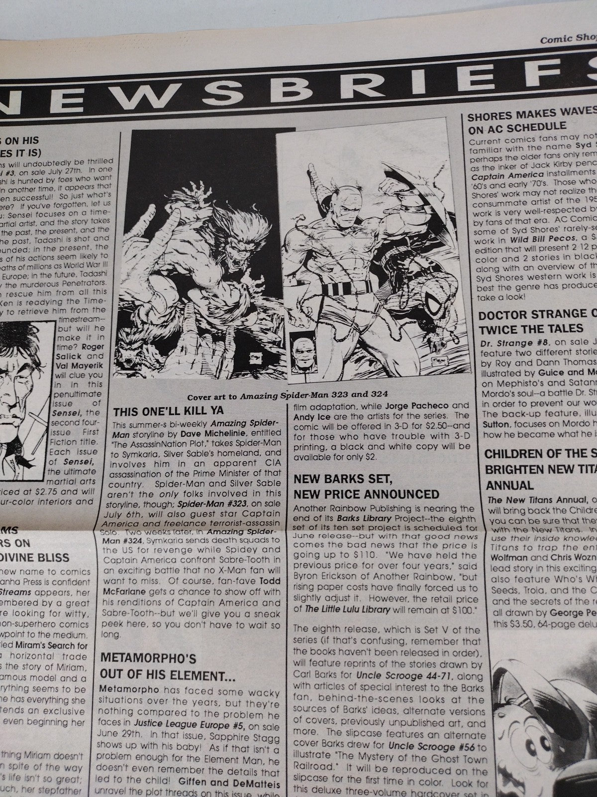 Comic Shop News #102 (1989) June 7th Newsletter Dr Doom Strange Todd McFarlane 