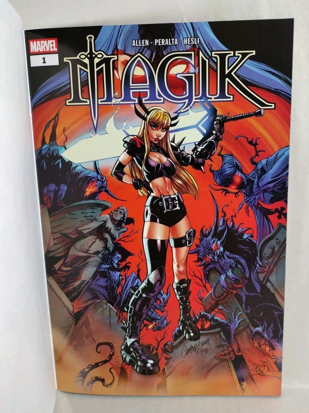Magik 1 (2025) 2nd Print Marvel Sketch Cover Variant Comic W Original DCastr Art