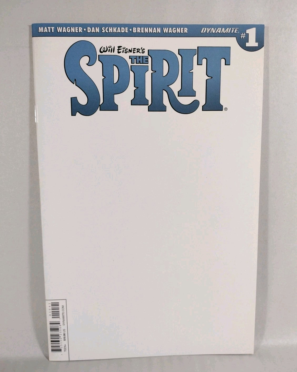 Will Eisner's The Spirit #1 2015 Dynamite Comic Blank Sketch Variant Cover VF-NM