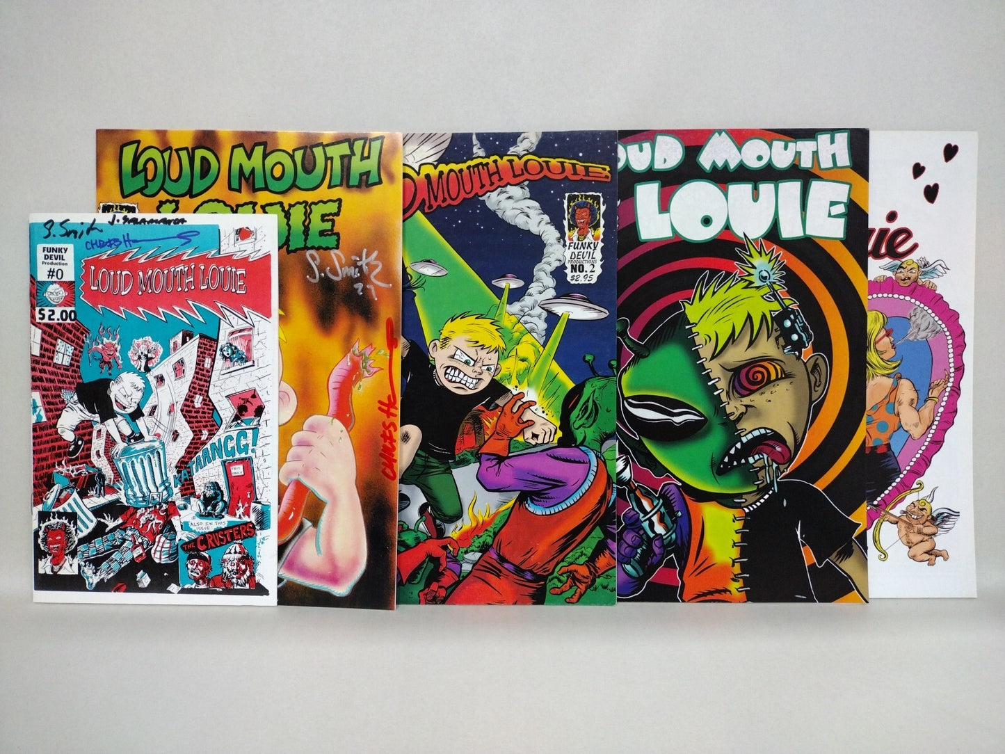 Loud Mouth Louie (1997) Complete Funky Devil Underground Comic Series #1 2 3 4 0