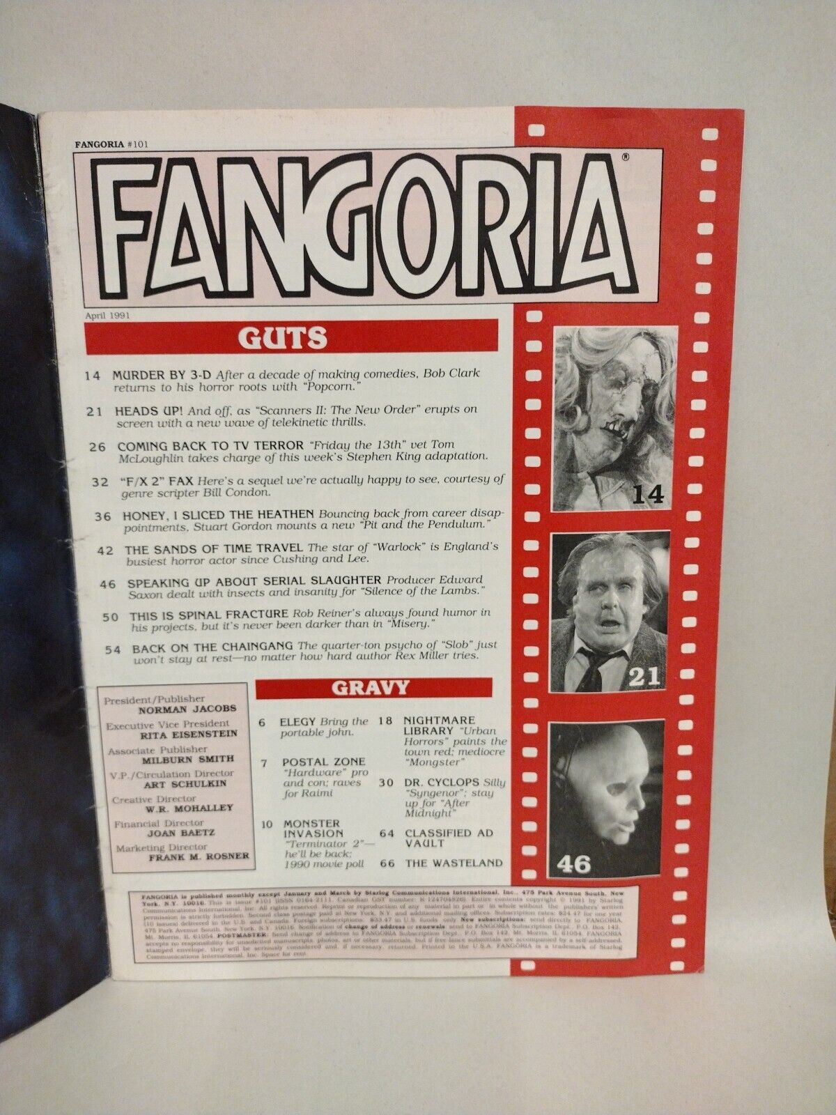 FANGORIA Magazine #101 (1991) Stephen King Sometimes They Come Back FX2 Scanners