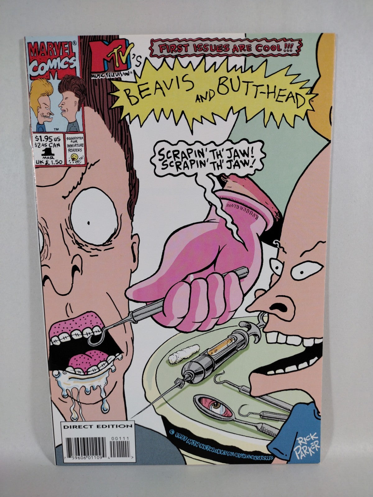 Beavis And Butt-Head #1 (1993) Marvel MTV 1st Comic Appearance NM