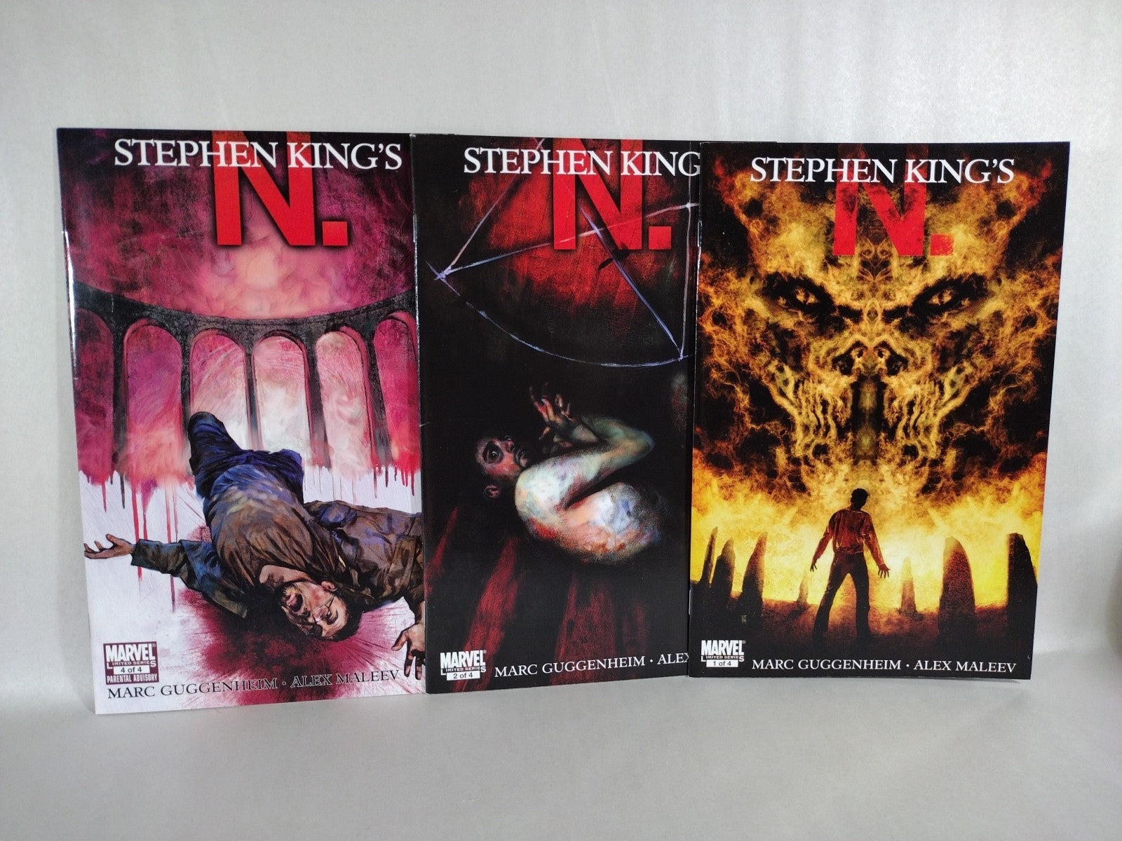 Stephen King's N. (2010) Marvel Comic Lot #1 2 4 Guggenheim Maleev VF-NM