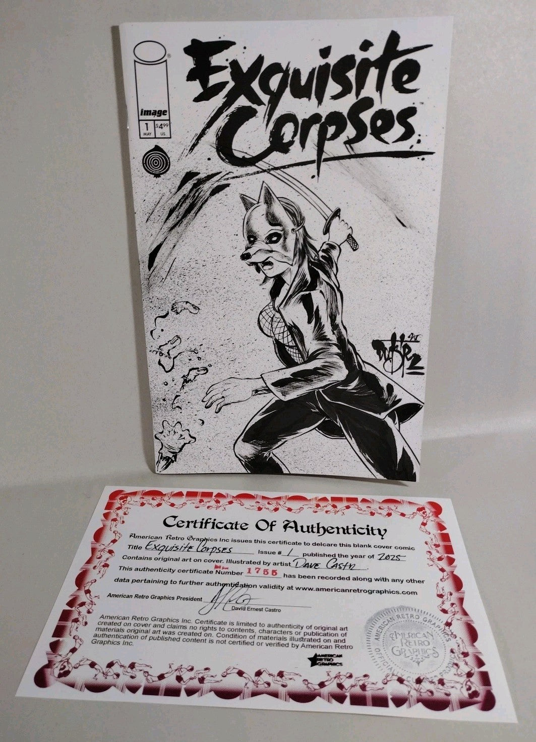 Exquisite Corpses #1 Image Comic Sketch Cover Variant W Original Dave Castr Art