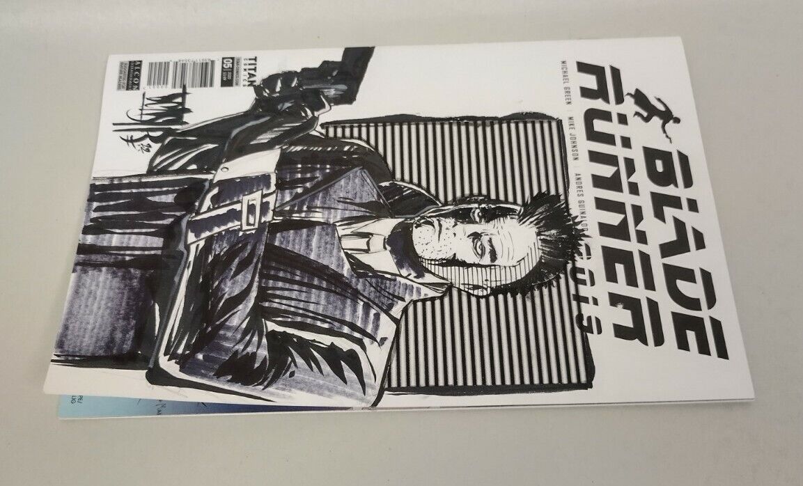 Blade Runner 2019 #5 (2020)Blank Cover Variant Comic W Original Art ARG COA #258