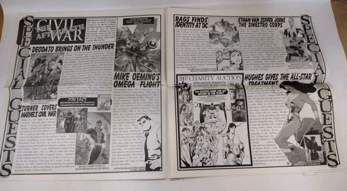 Pittsburgh Comic Con (2007) Newspaper Mailer Signed Tim Vigil