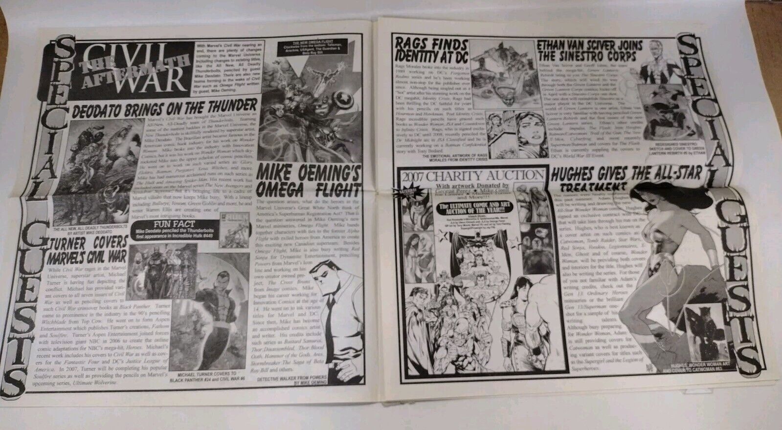Pittsburgh Comic Con (2007) Newspaper Mailer Signed Tim Vigil