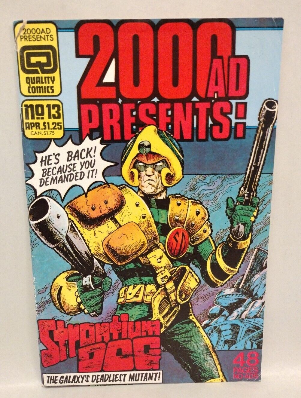2000AD Presents #7 8 9 13 (1986) Quality Comic Lot Set Dan Dare Judge Anderson
