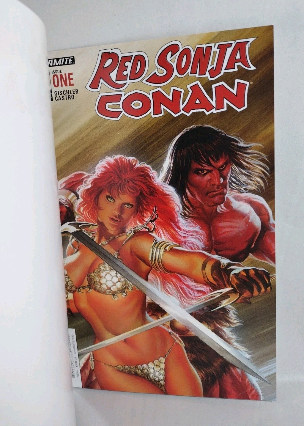 Red Sonja Conan #1 (2015) Dynamite Dark Horse Blank Sketch Variant Cover Comic