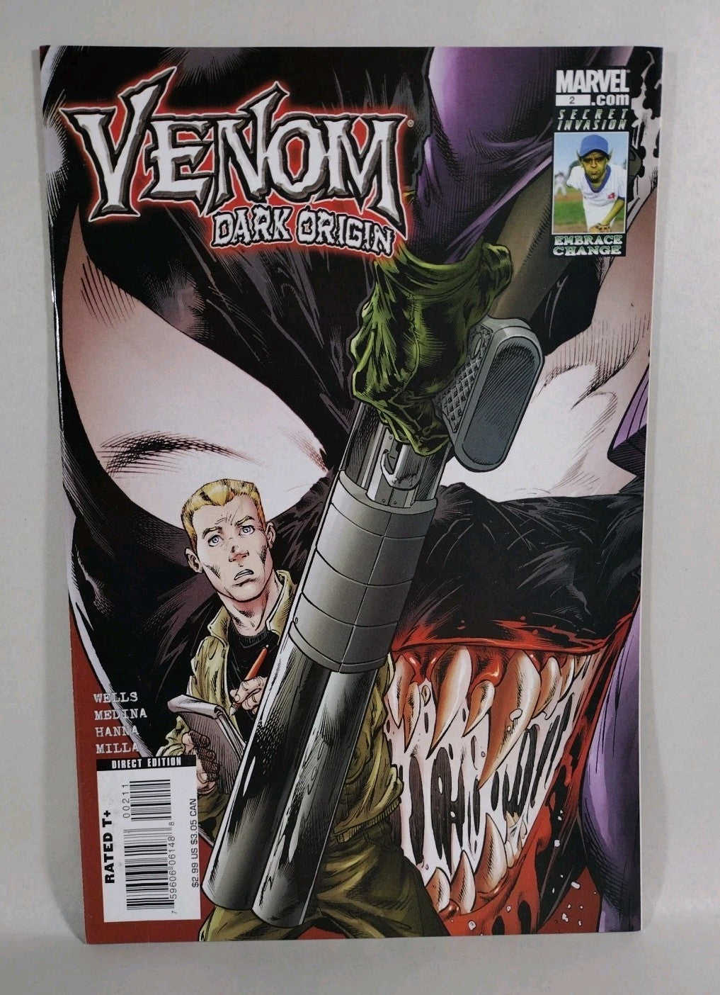 Venom Dark Origin (2008) Marvel Comic Lot #1 2 3 5 Zeb Wells Angel Medina VF