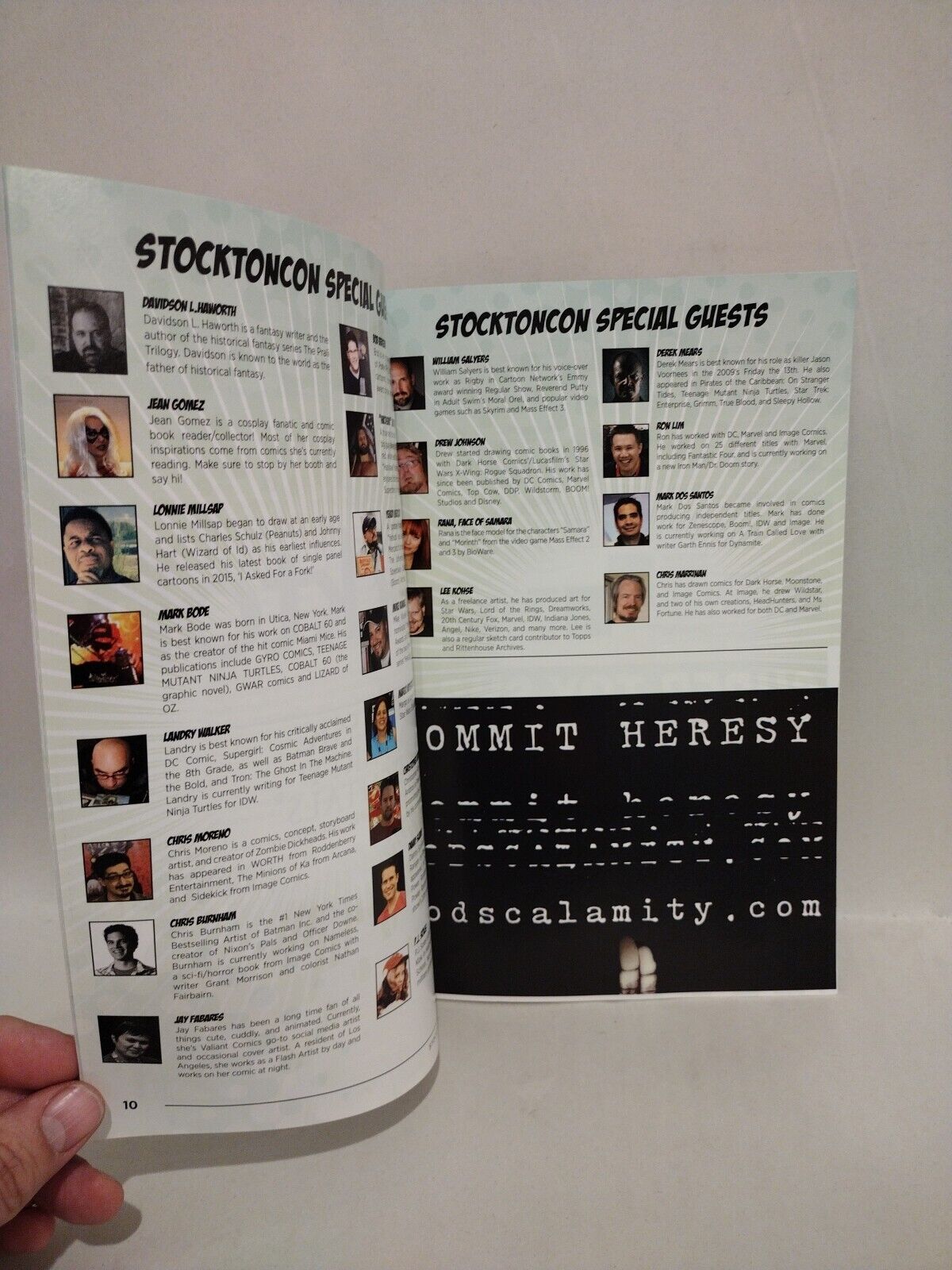 Stockton Con 2015 Program Spider-Man Spider-Gwen Tim Vigil Joe Weems Signed