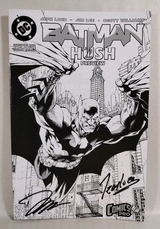 Batman Hush 2 ComicsPro (2025) Preview Ashcan  Signed Jim Lee & Jeph Loeb VF-NM
