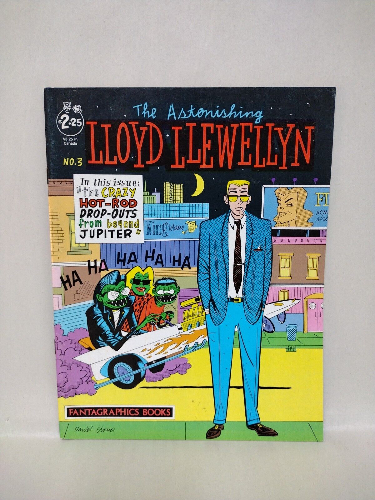 Lloyd Llewellyn (1986) #3 Daniel Clowes Fantagraphics Comic Magazine 1st Print 