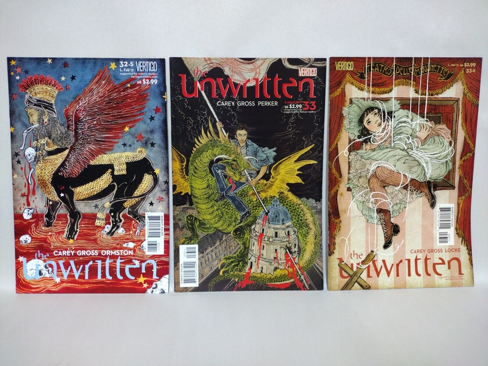 The Unwritten (2009) Vertigo Comic Lot Set #1-41 + 33.5 34.5 35.5 Mike Carey 