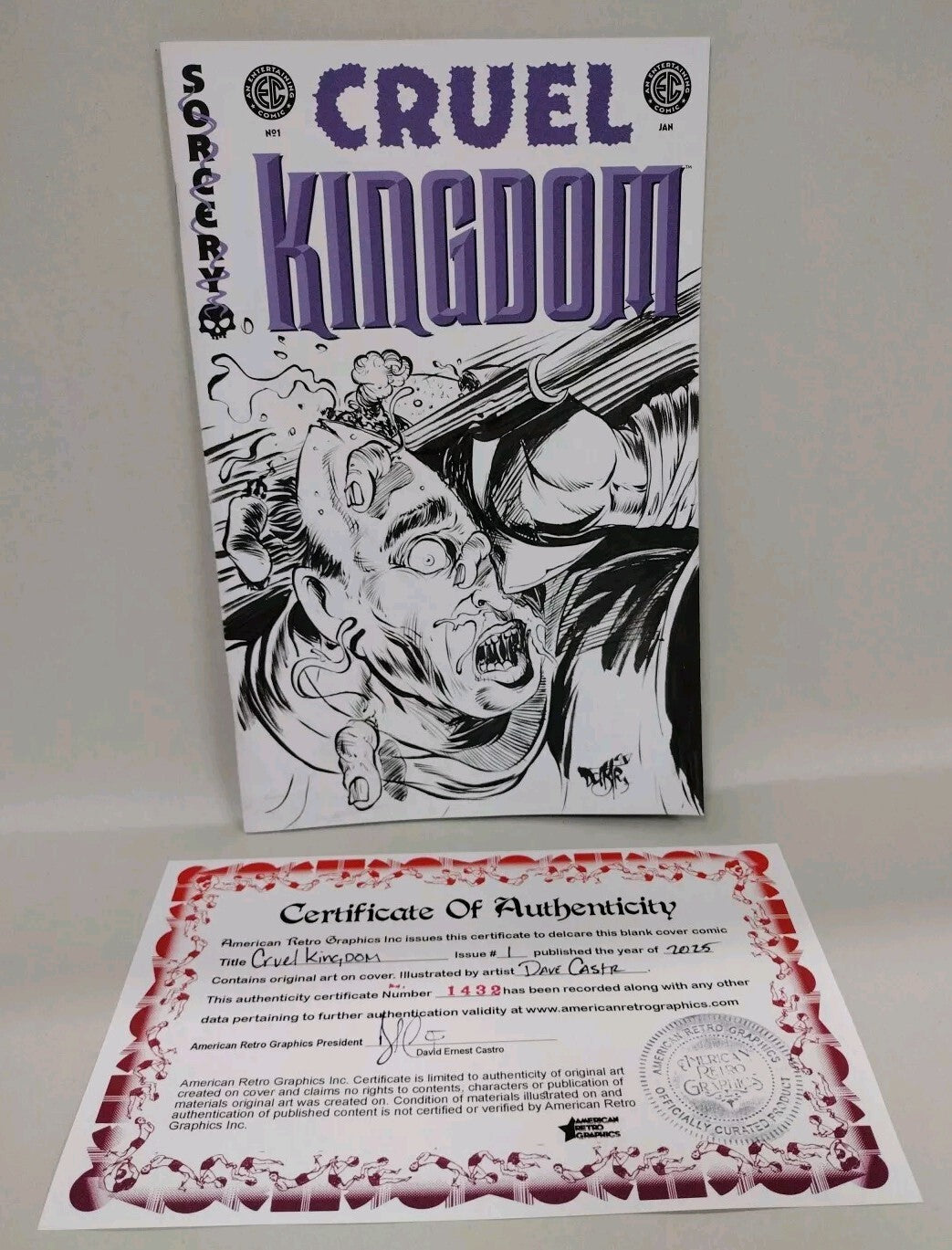 Cruel Kingdom #1 (2024) Oni EC Comic Sketch Cover Variant W Original DCastr Art
