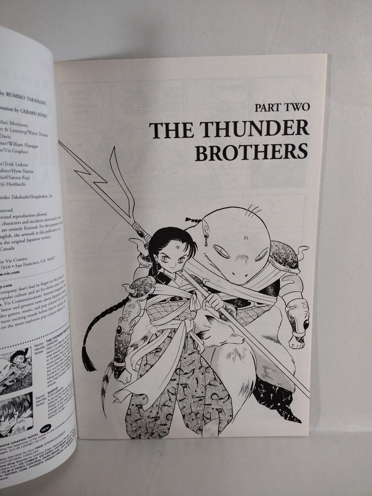 Inu-Yasha (1998) Part 2 Rumiko Takahashi Viz Comic Lot #1 2 3 4 6 VF-NM