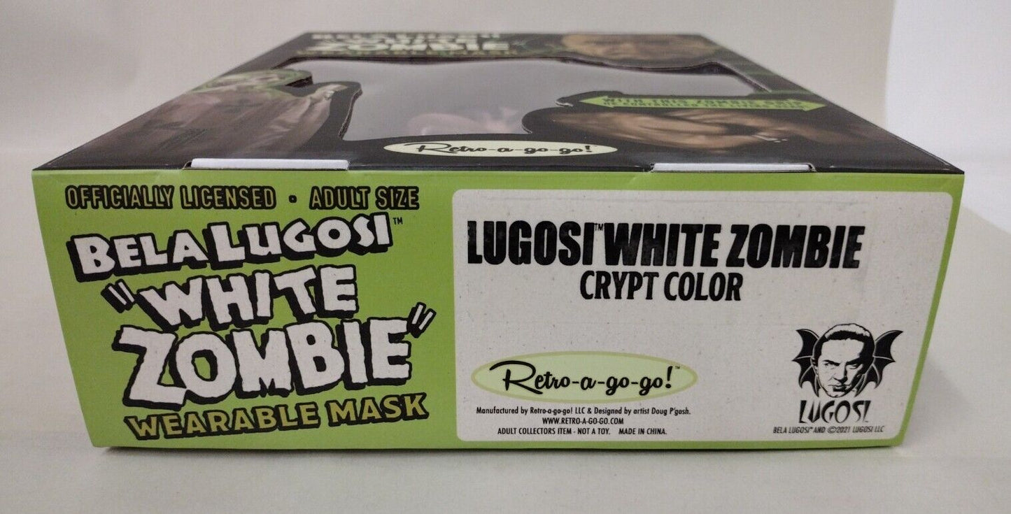 Bela Lugosi White Zombie Wearable Mask (2021) Crypt Color Retro A Go Go New