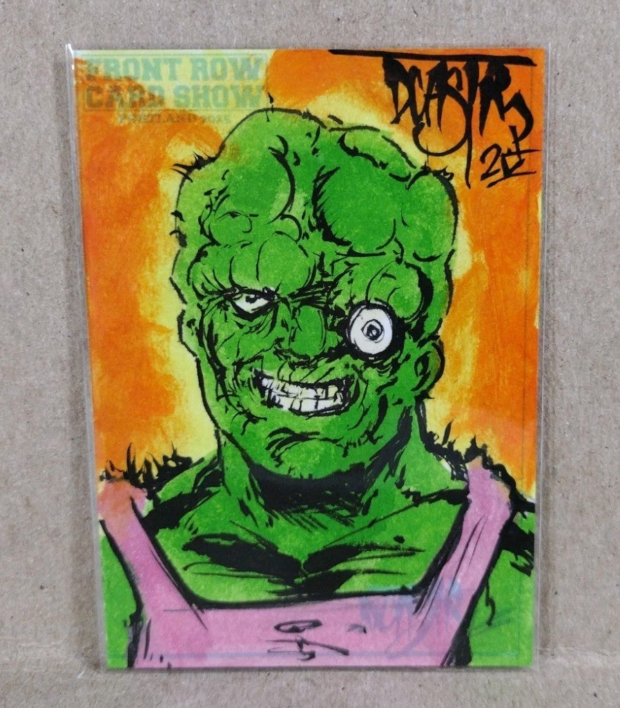 DCastr (2025) Front Row Show Exclusive Sketch Card W Original Toxic Avenger Art